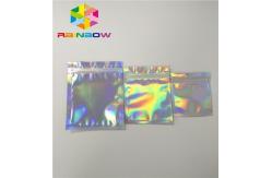 China Plastic Stand Up Cosmetic Packaging Bag Hologram Zipper Packing Customized Size supplier