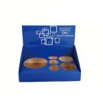 Cardboard Tabletop Display Stands Cosmetics Round Hole Storage for sale