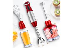 China OEM ODM Stainless Steel Stick Blender 20 Speed Red Immersion Blender supplier