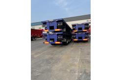 China 100T Maximum Load Capacity Flatbed Container Semi-Trailer with Mechanical Suspension supplier