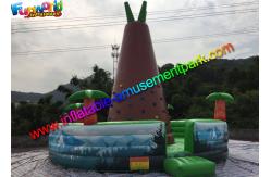 China Customized Inflatable Climbing Wall , inflatable rock wall With Jungle supplier