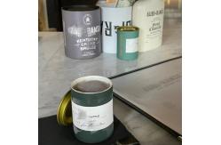 China High Quality Inner Aluminum Foil Ice Cream Cylinder Paper Container With Metal Lids supplier