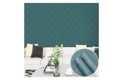 China Customizable Grey Embossed Wallpaper 3D Embossed Peel And Stick Wallpaper supplier