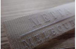 China Professional Custom Woven Labels With Silicon Logo For Garment / Hat supplier