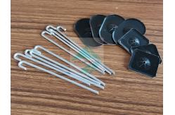 China Square Self Locking Washer Solar Panel Bird Mesh Clips Matching J Nails supplier