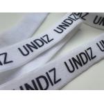 Printed Silicone Logo On Elastic Webbing Tape Customized Design