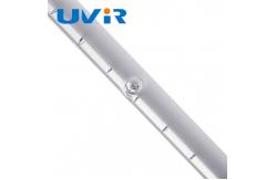 China SK16 Base Tungsten IR Heating Element Halogen Quartz Lamps 10.5mm Ceramic White supplier