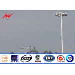 20 meters powder coating High Mast Pole including all lamps with auto rasing system for sale