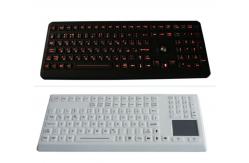 China Industrial  illuminated  backlight medicalkeybord  with  optical trackball supplier