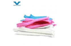 China Sterilized Nonwoven PP Disposable Cap Strip Cap Mob Cap Bouffant Cap supplier