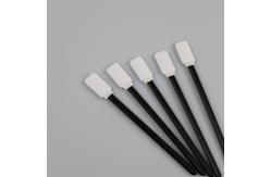 China Lint Free Double Layers Rectangular Polyester Swab For Keyboard Cleaning supplier