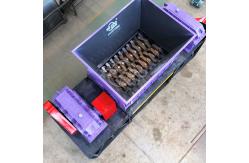 China Intelligent Auto Waste Textile Shredding Machine Fabric Shredder Machine Industrial Double Shaft Shredder supplier