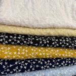 Circle Hollow Out Cotton Embroidered Fabric Geometric 52'' Width