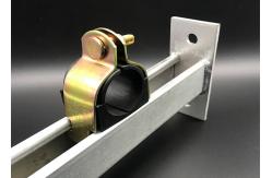 China Gold Electro Strut Cushion Clamps Ss304 Unistrut Pipe Clamp Galvanized supplier