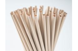 China Compostable Biodegradable Bamboo Fiber Straw For Hot Cold Drinks supplier