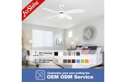 China 230V Plywood Blade LED Ceiling Fan With 6 Speeds Remote Control supplier
