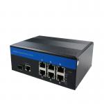 6RJ45 Ports Manageable Poe Switch ,  Rugged Network Switch 100m POE Distance