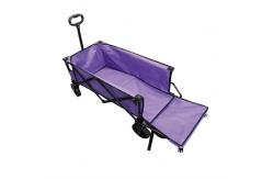 China Popular Foldable Wagon Cart 128cm PVC Wheel Folding Beach Cart With Extension supplier