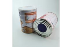 China Custom Labeling Milk Powder Cannabis Tin Food Packaging Can With Plastic Lid supplier