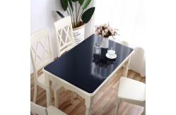China Transparent PVC Printed Tablecloth For Simple Home Dining Coffee supplier