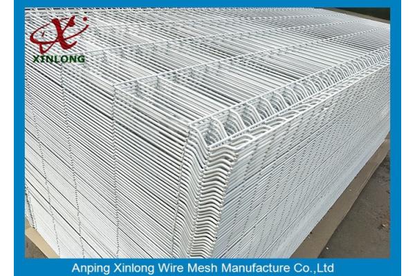 1800*2000mm 3D Wire Mesh Fence White Powders Sprayed Coating Mesh Fence