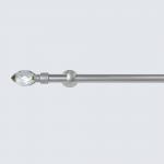 Multi Size Single Bracket Pipe Curtain Rods Aluminum Alloy Durable Curtain Hardware for sale