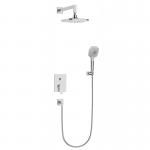 Concealed Bathroom Shower Set Wall Mounted Toilet Hidden Bathtub Round Rain Shower Faucet Set for sale