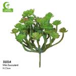 Anti FadingNo Nursing Artificial Succulent Plant , Mini Fake Succulents 15cm for sale