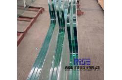 China Anti impact Laminated Curved Tempered Glass With Holes notches And PVB Laminating supplier