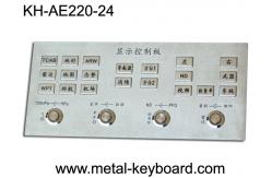 China Rugged Stainless Steel Industrial Entry Keyboard with 24 Keys , Full Metal Keyboard supplier