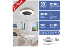 China Smart App Control LED Invisible Ceiling Fan For Bedroom 20 Inch 27W supplier