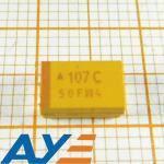 600 MOhms Solid SMD 100uf 16V Tantalum Capacitor TAJD107K016RNJ for sale