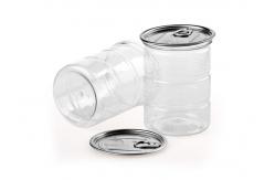 China Food Grade PET Plastic Clear Plastic Cylinder , Aluminum Easy Open End Tube supplier