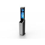 Security Checkin Free Standing Kiosk , Card Swipping / Barcode Scanning for sale
