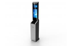 China Security Checkin Free Standing Kiosk , Card Swipping / Barcode Scanning supplier