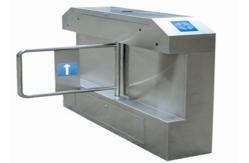 China High Speed Pedestrian Swing Gate , Double Direction Airport Half Height Turnstile supplier
