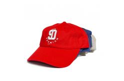 China Plain Pattern 6 Panel Stone Washed Baseball Hat / Recycled Baseball Caps supplier