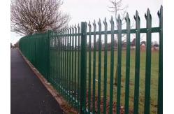 China W Section 1500mm Galvanized Steel Palisade Fencing With Razor Wire supplier