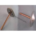 3mm Copper Plated Steel Stud Welding Insulation Pins With Self Locking Dome Caps