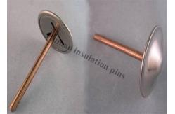 China 3mm Copper Plated Steel Stud Welding Insulation Pins With Self Locking Dome Caps supplier