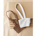 8*6cm  Foldable Canvas Coffee Cup Holder With Straw Pockets