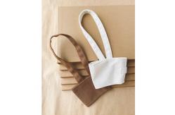 China 8*6cm  Foldable Canvas Coffee Cup Holder With Straw Pockets supplier