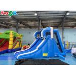 Small Inflatable Slide Wet And Dry Slide Anti Ruptured Logo Printing Outdoor Inflatable Water Slides for sale