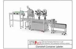 China STR-ALS Bottle Labeling Machine Clamshell Container Labeler 95 - 120 Pcs/Min supplier