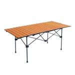 Simple And Portable Folding Egg Roll Table Outdoor Rectangular Shape for sale