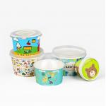 Food Grade Packaging Paper Bowl 650ml Single Wall Salad Bowl Kraft for sale
