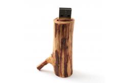 China Tree Root Shapes Wooden USB Flash Drive 256GB Embossing Logo supplier