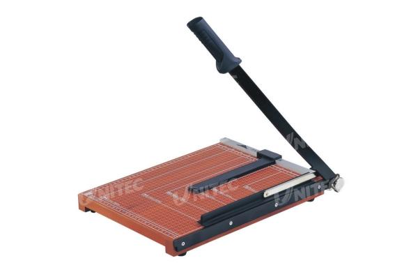 Wooden Base Guillotine Manual Paper Cutter 12 Sheets Cutting Capacity NO.828