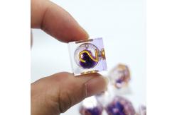 China Purple flowing sand Resin multi -noodle tablet game dice set  dnd dice supplier