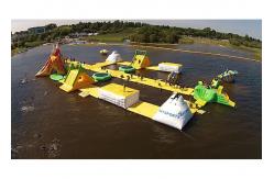 China 30m × 40m Giant Inflatable Water Park For Children With Customized Logo supplier